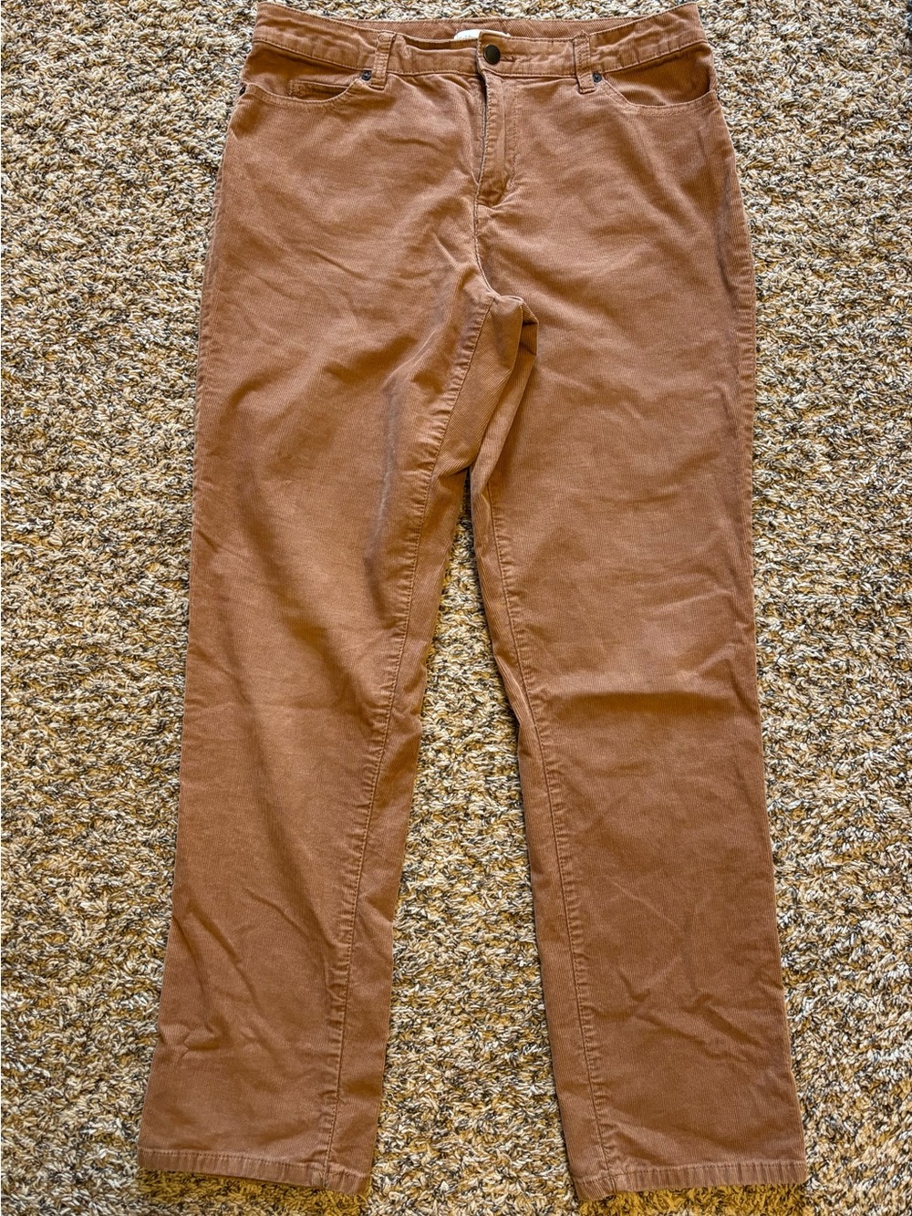 Coldwater Creek corduroy Straight-Leg Pants in light brown Size 10